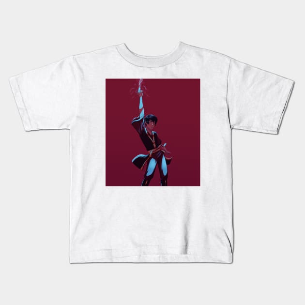 Zuko Lightning Bolt Kids T-Shirt by ColonelBaconBits